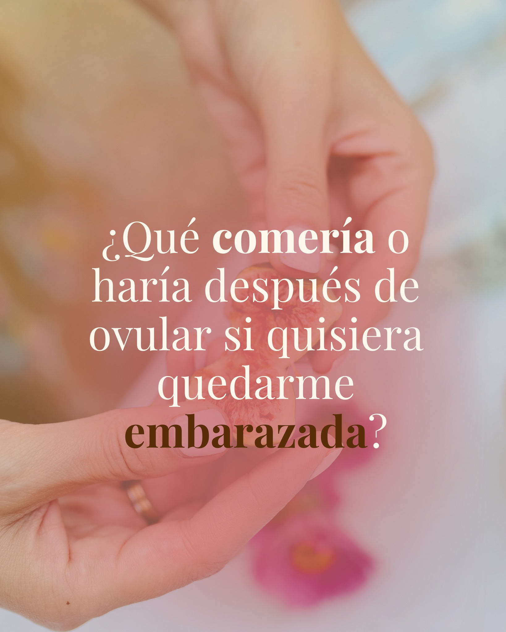 Sabors Nutrició Facebook ad: Has ovulado… y parece que solo queda esperar.