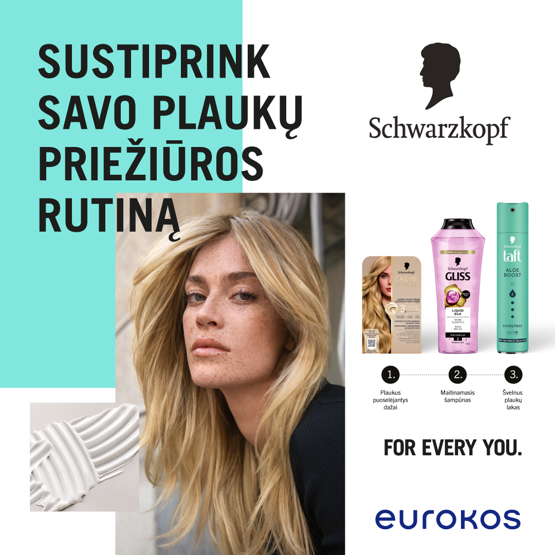 EUROKOS Facebook ad: SCHWARZKOPF plaukams