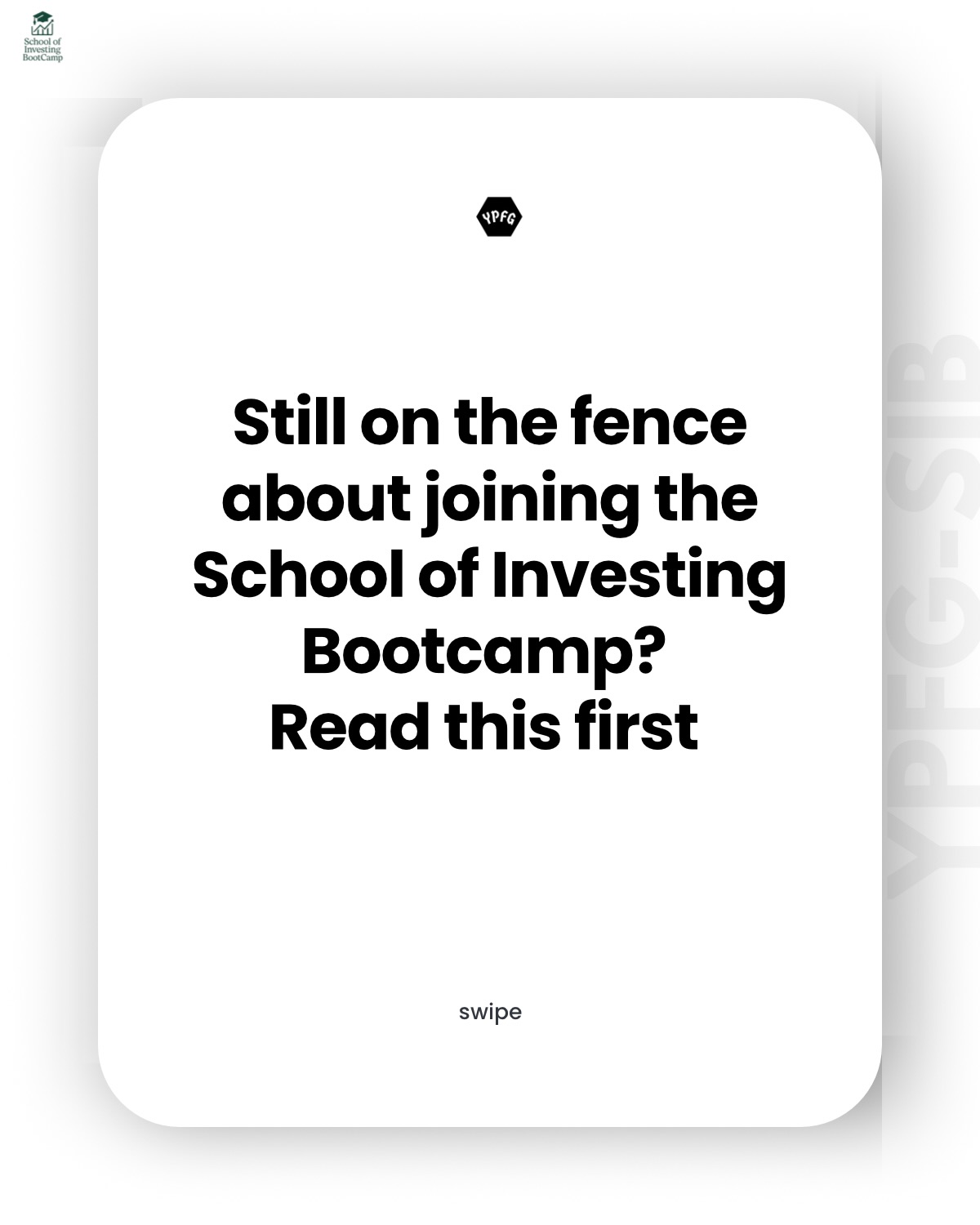Your Personal Finance Girl Facebook ad: The School of Investing Bootcamp is where you…