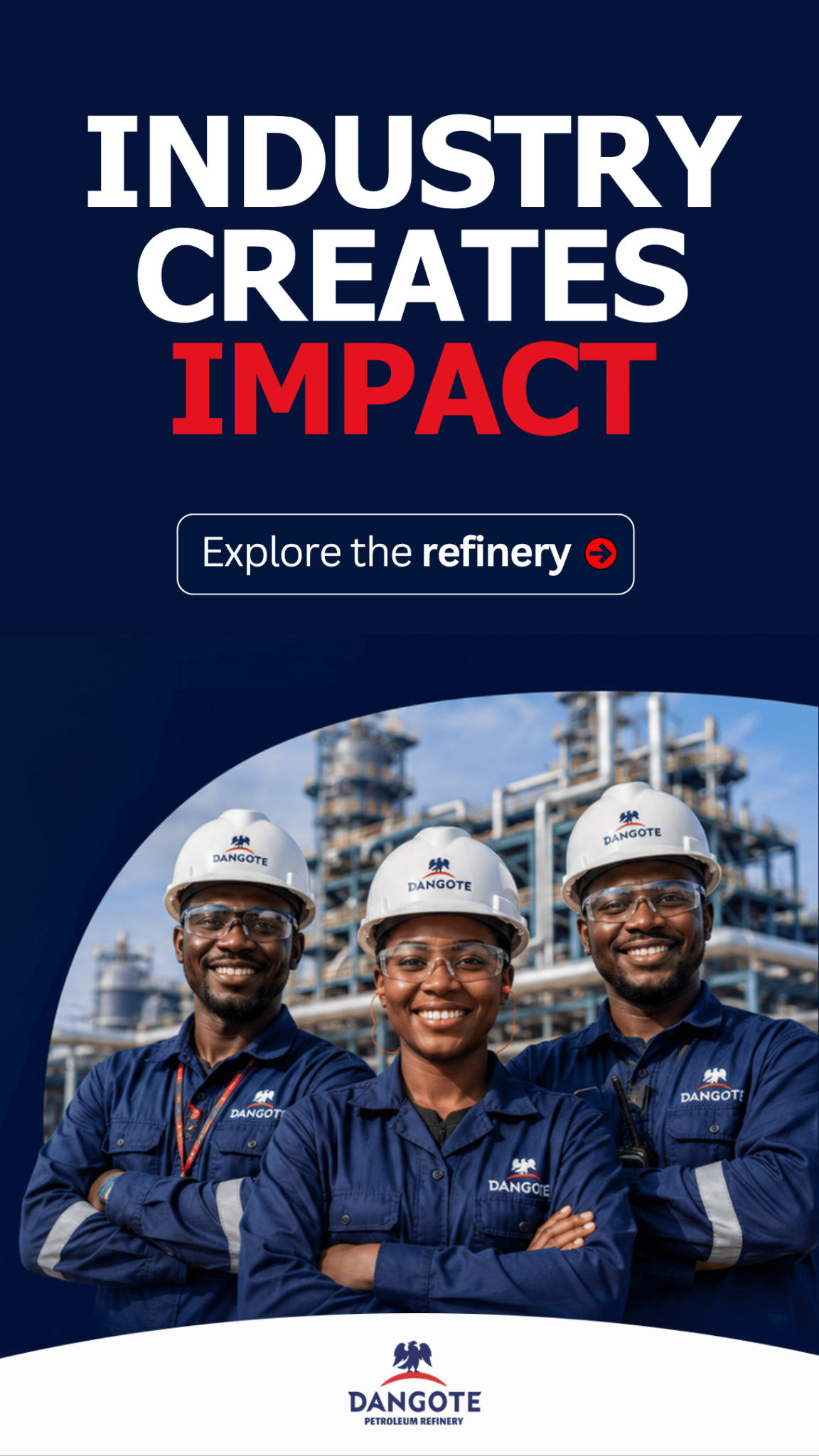 Dangote Africa Facebook ad: Industry changes more than output. It changes economic…