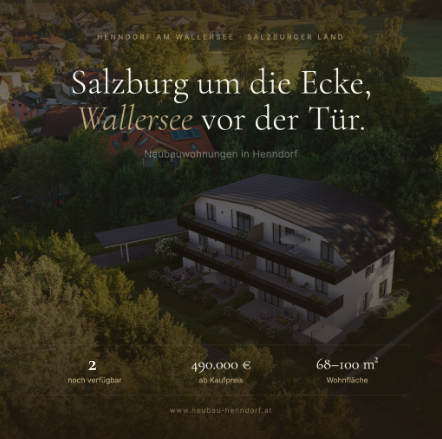 Wama Bautraeger GmbH Facebook ad: Großzügige Wohnungen in Henndorf - nur noch 2 verfügbare…