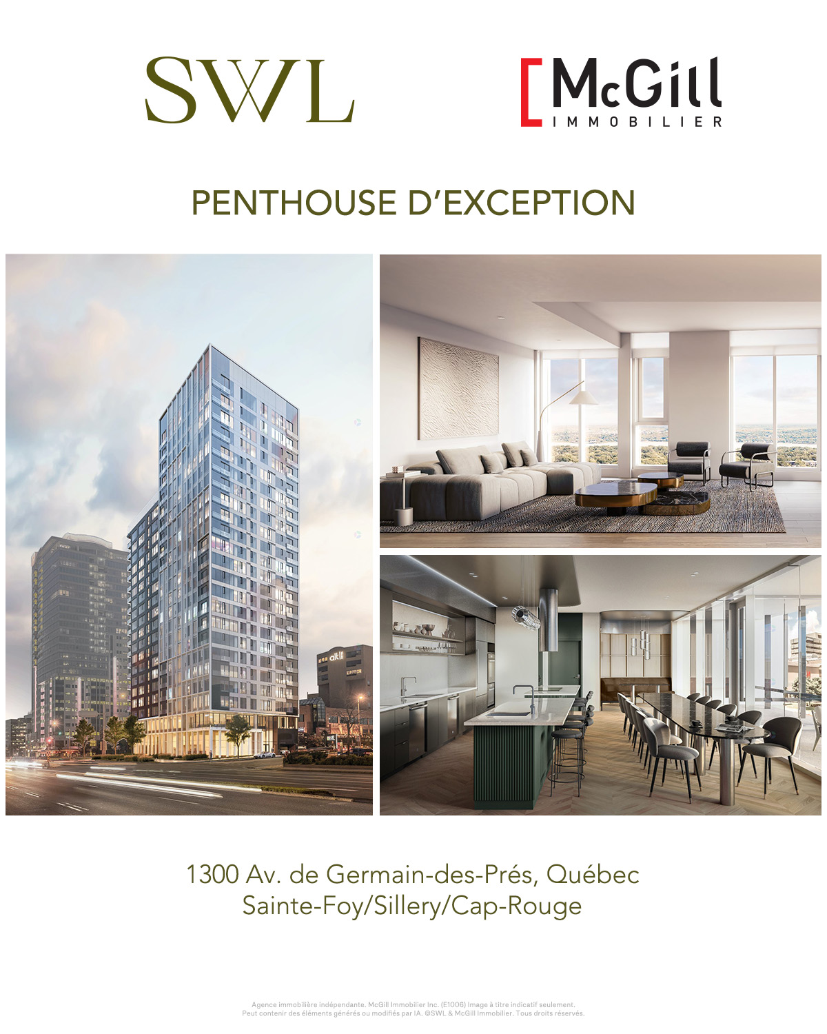 McGill immobilier / McGill Real Estate Facebook ad: LE ๐๐๐, Boulevard Laurier, Quรฉbec