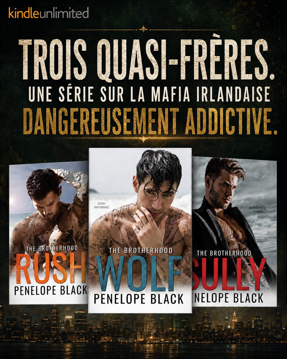 Penelope Black Author Facebook ad: Serie Dark Romance sulla mafia irlandese GRATIS con Kindle…