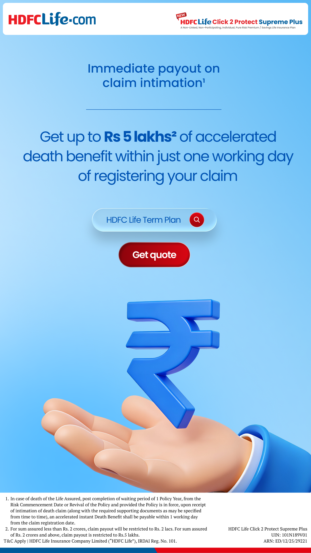 HDFC Life Facebook ad