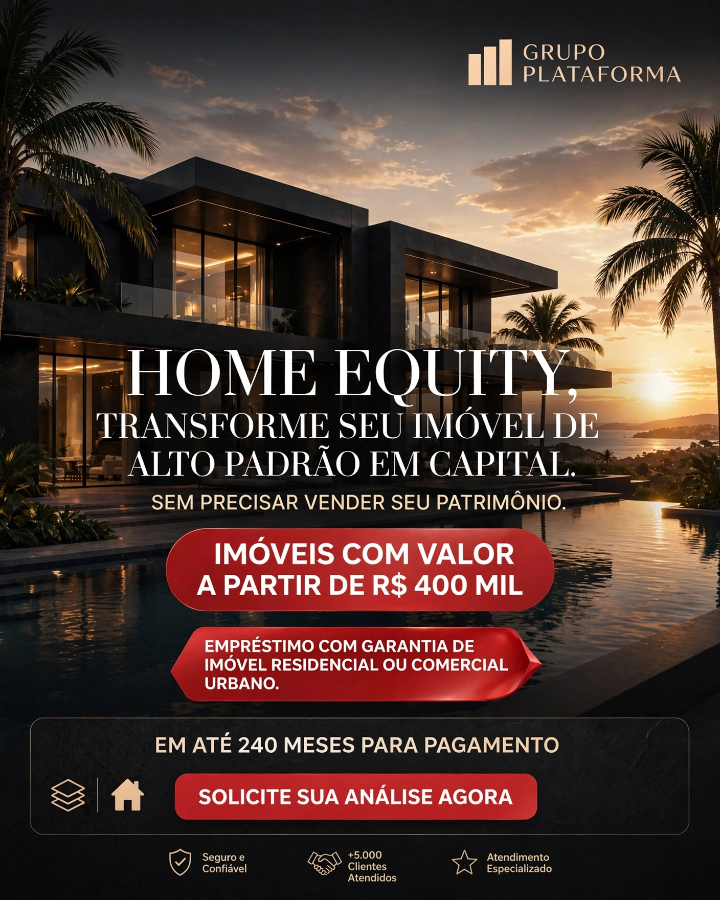 Grupo Plataforma Facebook ad: Seu imóvel vale muito.