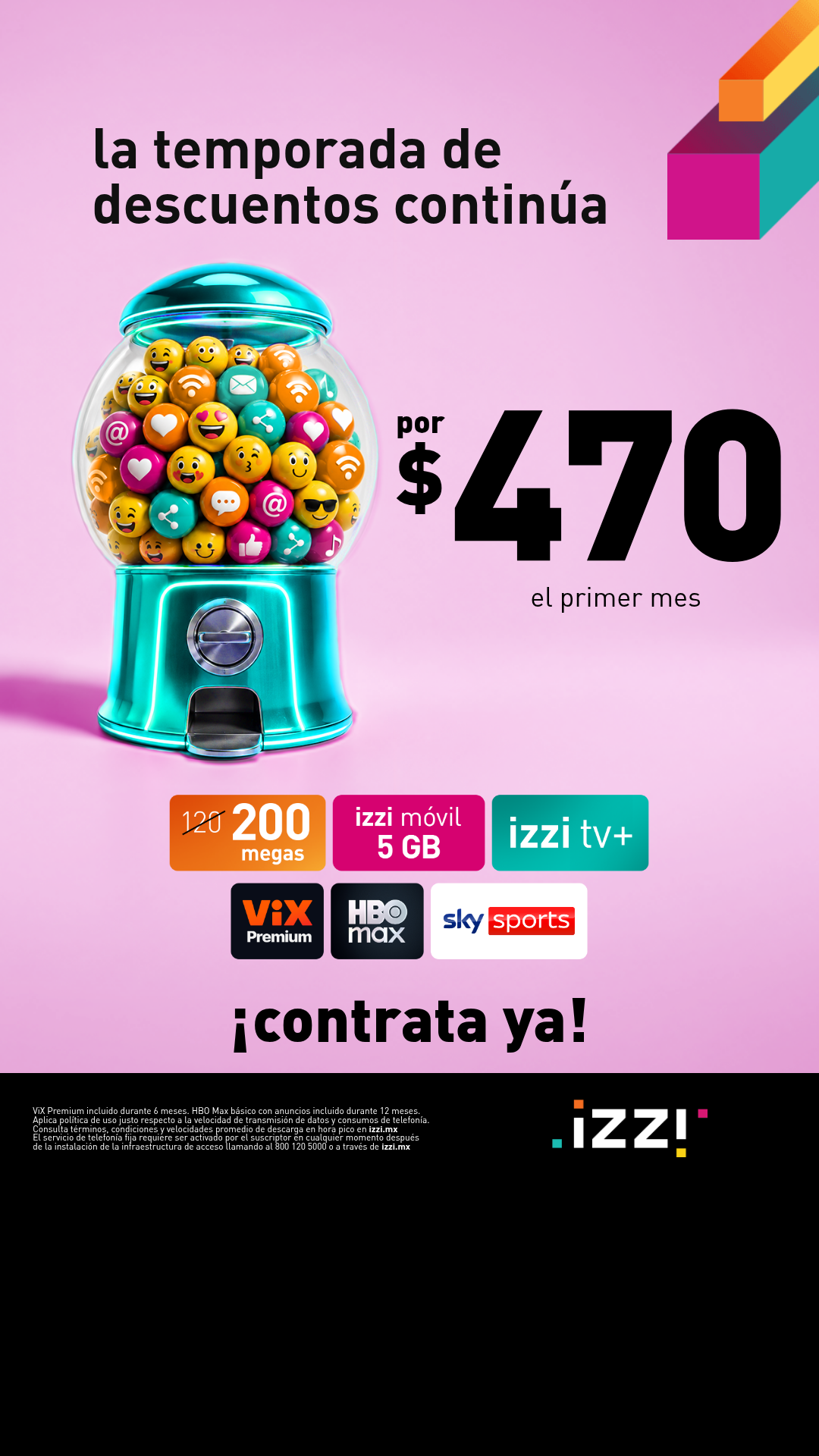 Promociones izzi Facebook ad from Jun 1, 2026