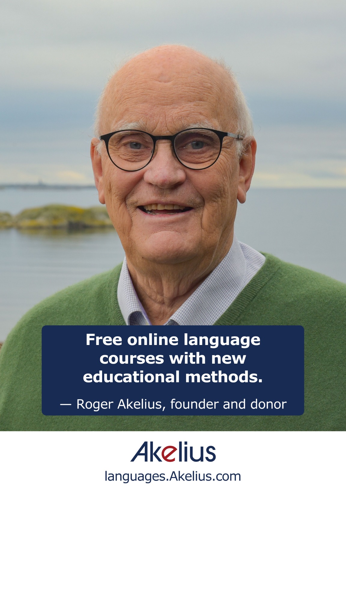 Akelius Languages Facebook ad