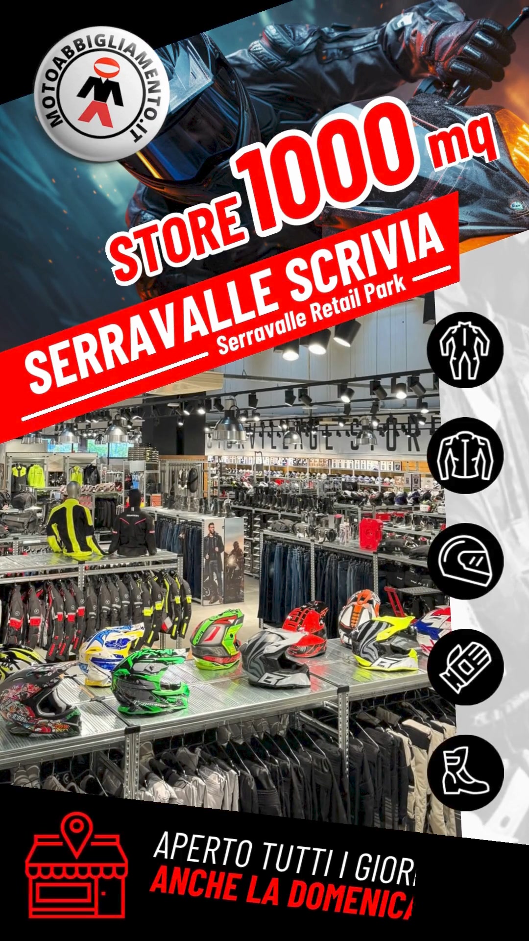 Motoabbigliamento Outlet Facebook ad from Oct 20, 2025