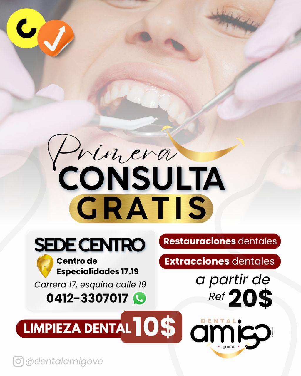 Odontologia María Veronica Facebook ad: VEN VISÍTANOS EL CENTRO DE BARQUISIMETO, PRIMERA CONSULTA…