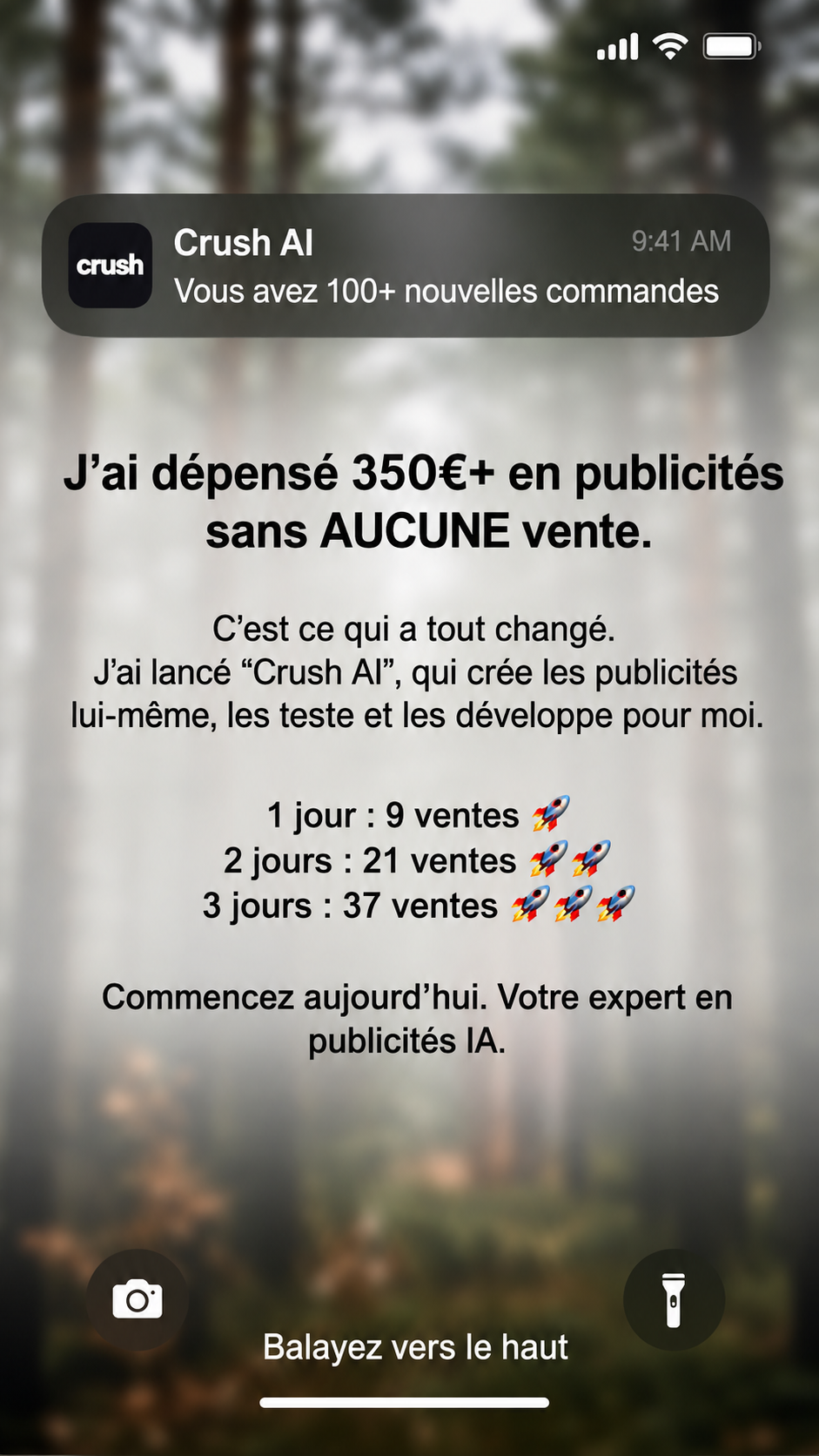 trycrush.ai Facebook ad