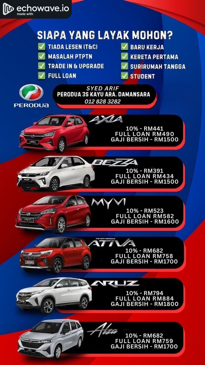 Perodua Syed Arif Facebook ad: Promo Perodua