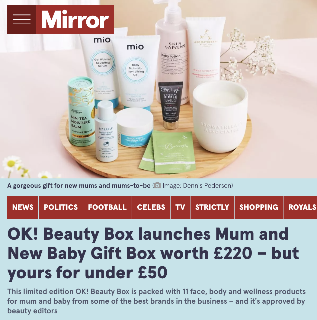 OK Beauty Box Facebook ad