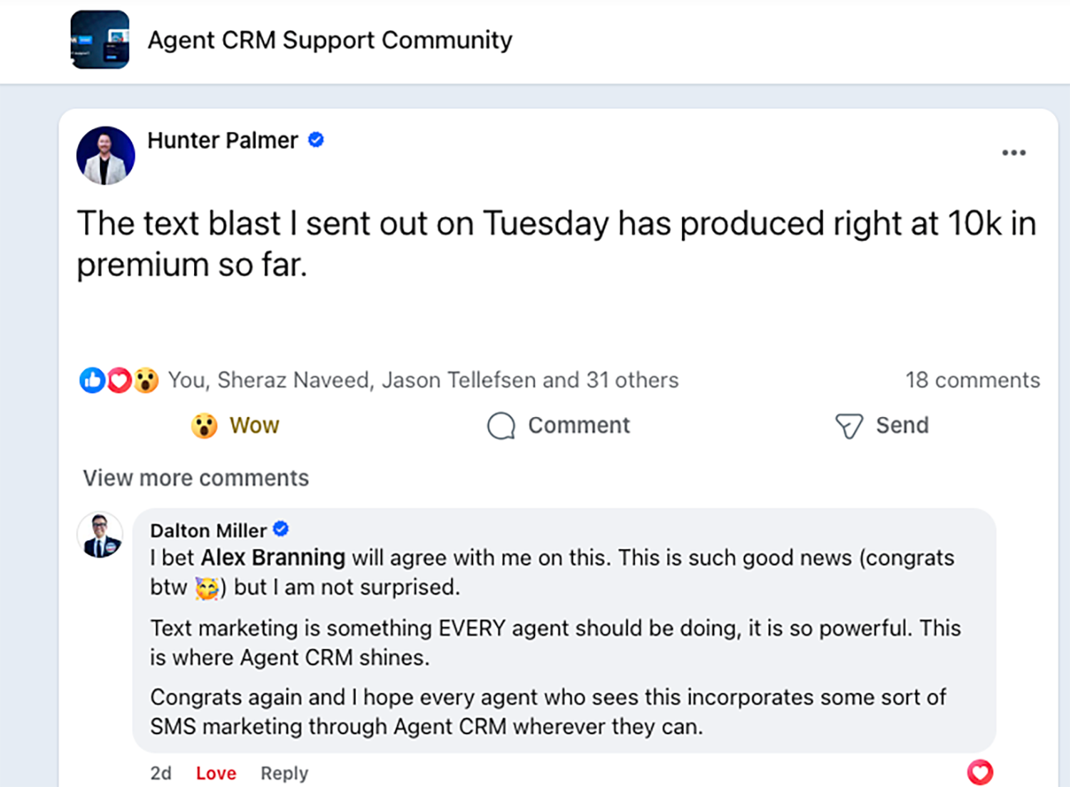 Agent CRM: AI-Powered Sales+Marketing Software Facebook ad