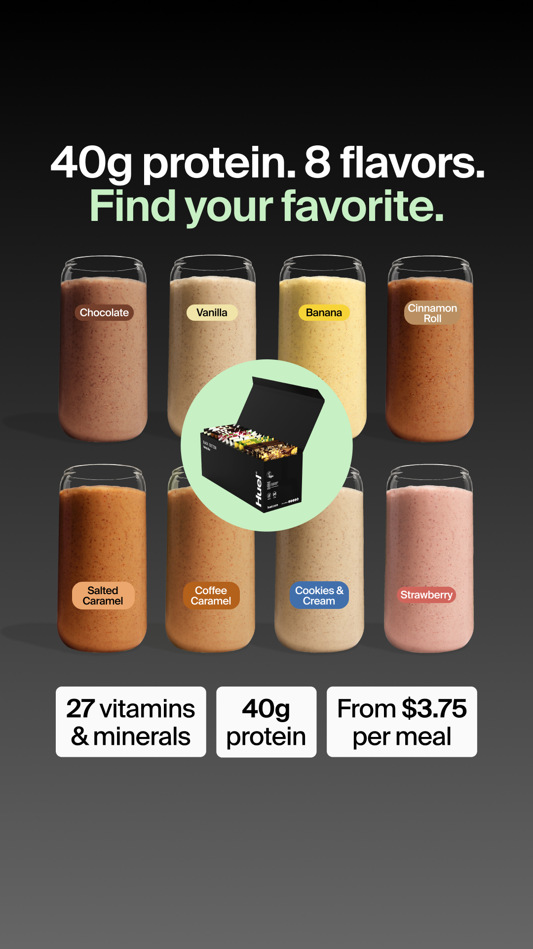 Huel Facebook ad