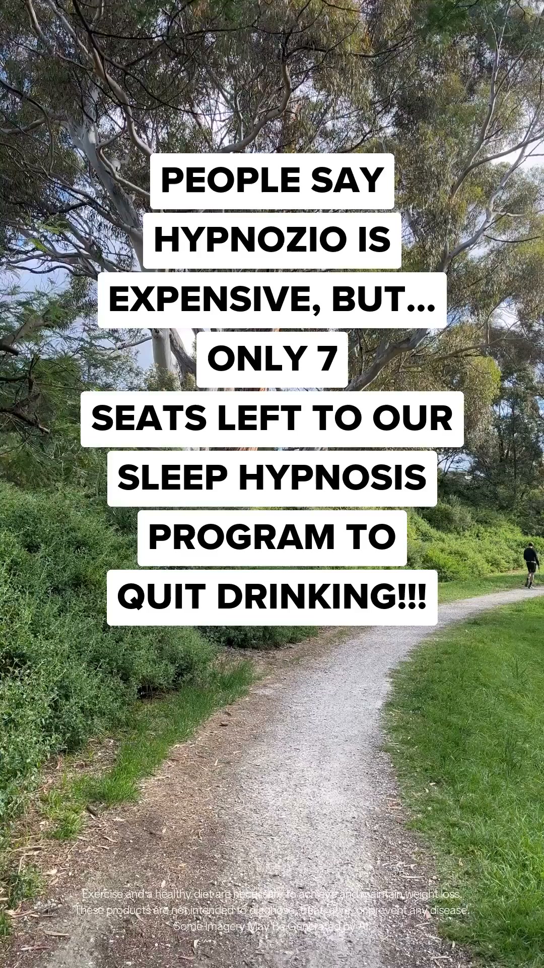 Hypnozio: power of hypnotherapy Facebook ad: Break Free from Alcohol Addiction