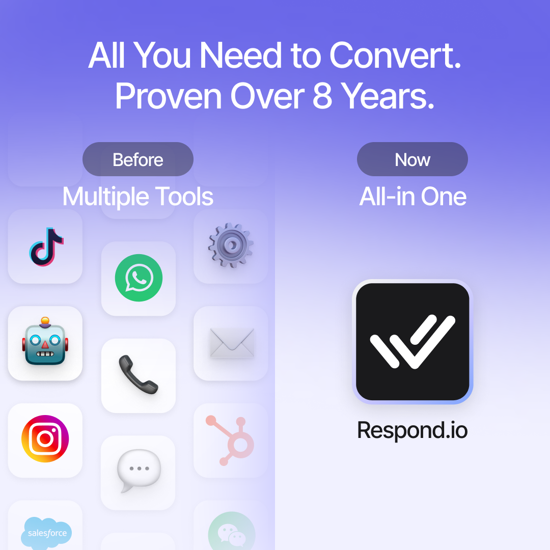 respond.io Facebook ad: Experience You Can Trust. Results You Can Count On.