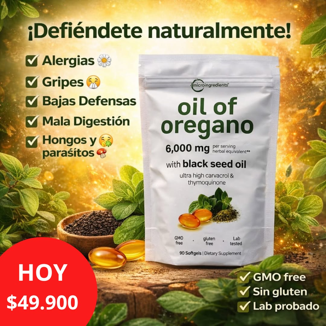 El.Bunker Facebook ad: Aceite de Orégano en Cápsulas