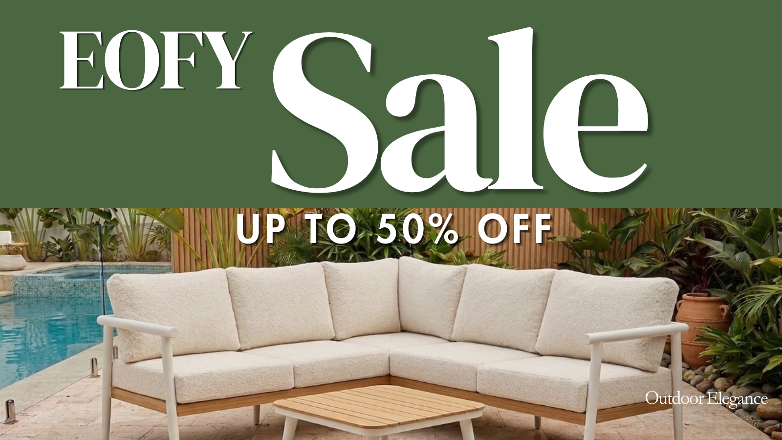 Outdoor Elegance Facebook ad from May 29, 2026