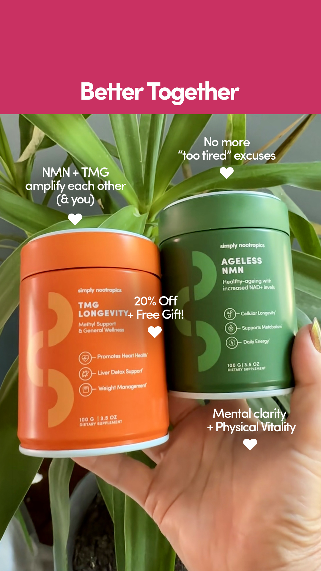 Simply Nootropics Facebook ad