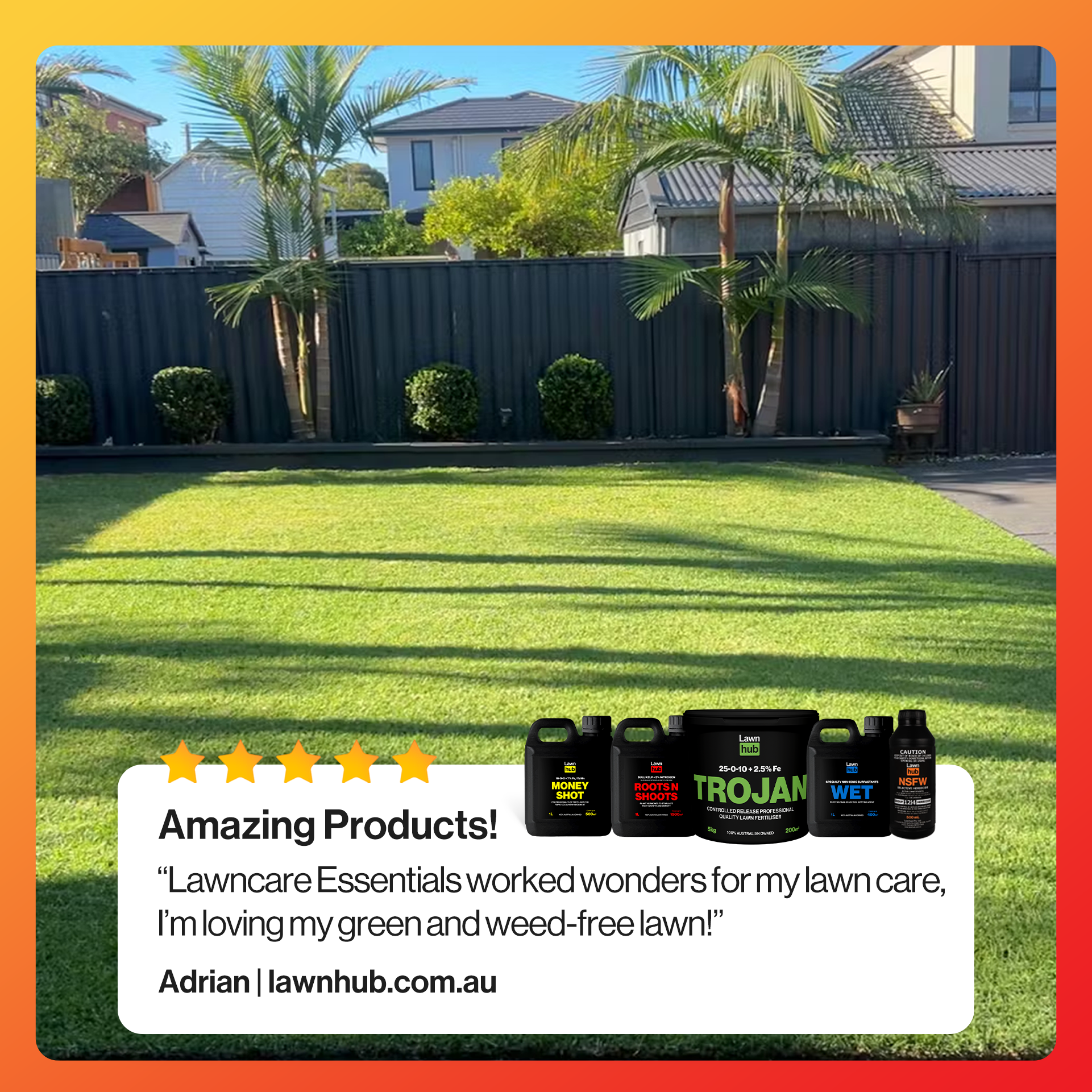 TheLawnHub Facebook ad