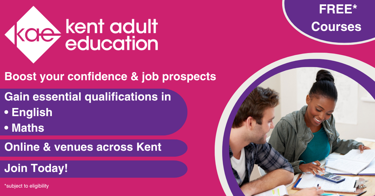 Kent Adult Education Facebook ad