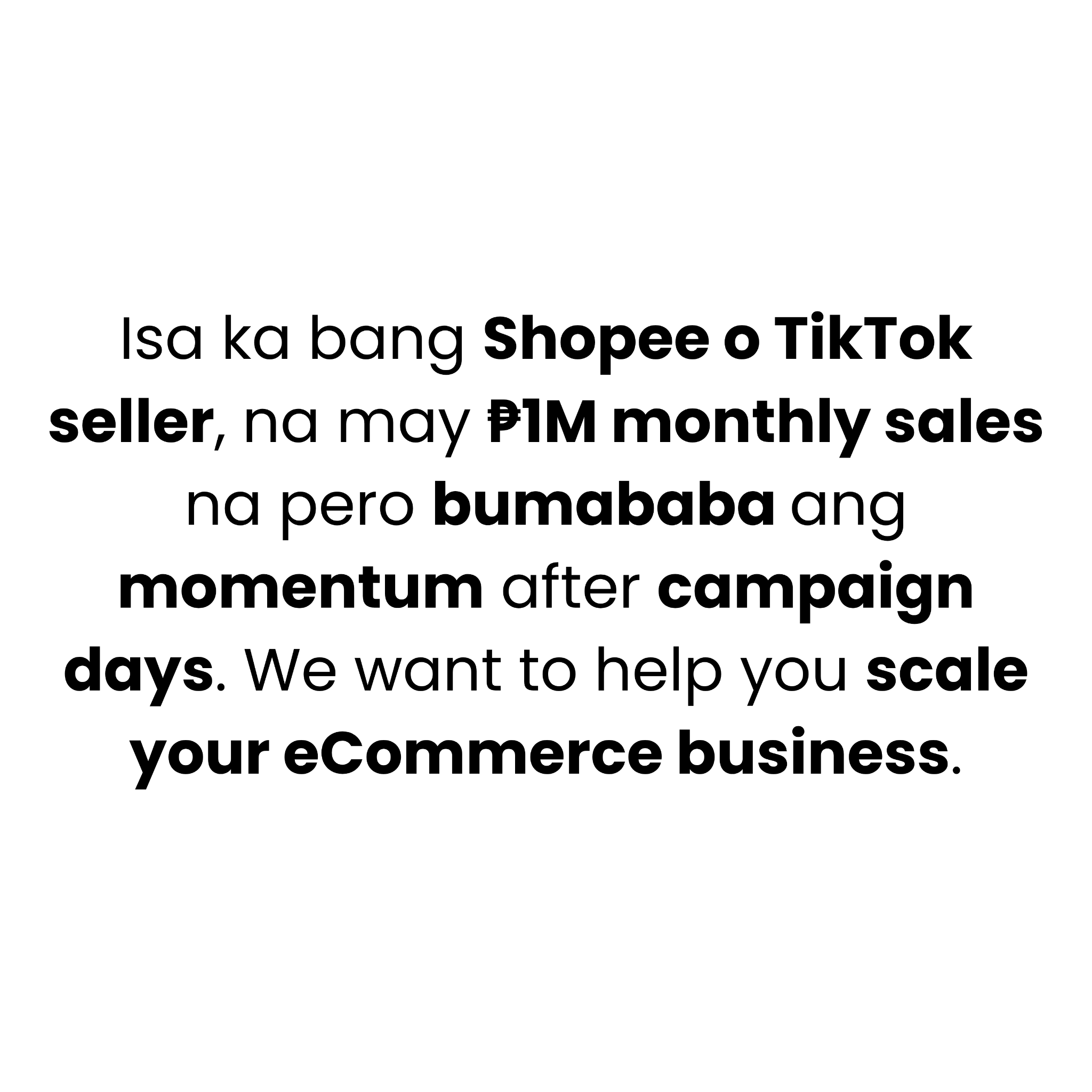 ECOM Accelerator Facebook ad