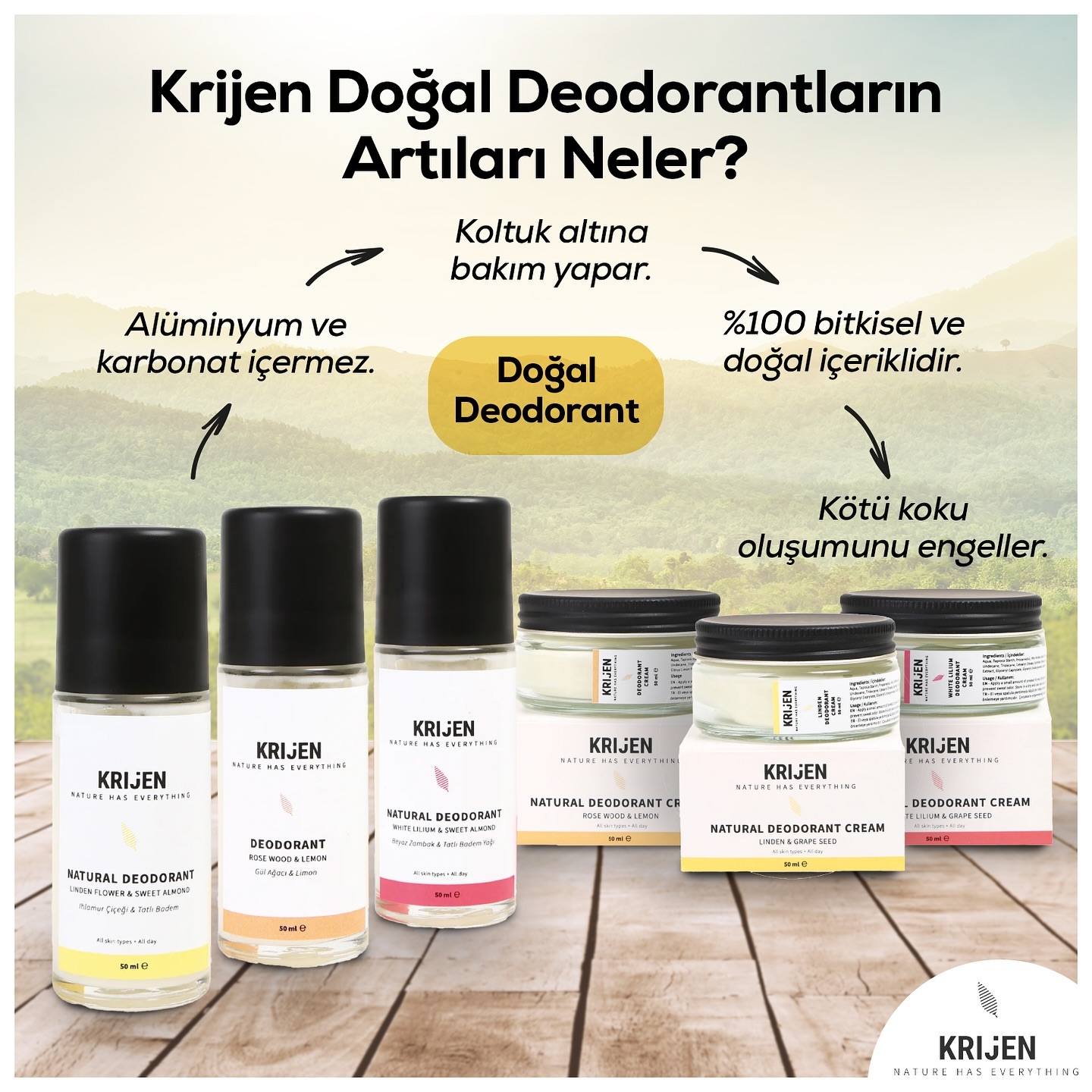 Krijen Doğal Bakım Ürünleri Facebook ad