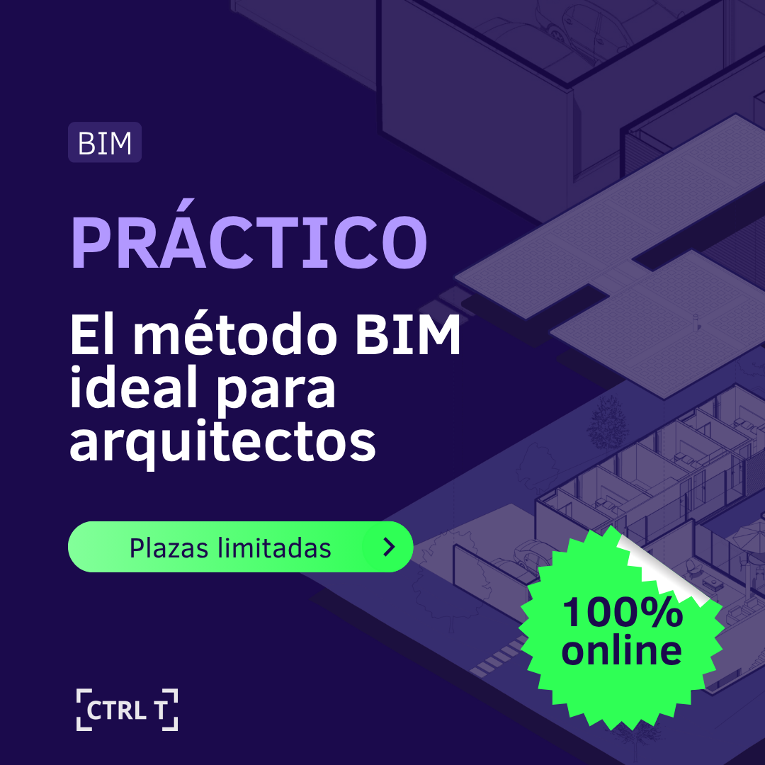 CTRL T Facebook ad: Descubre el método BIM ideal para arquitectos.