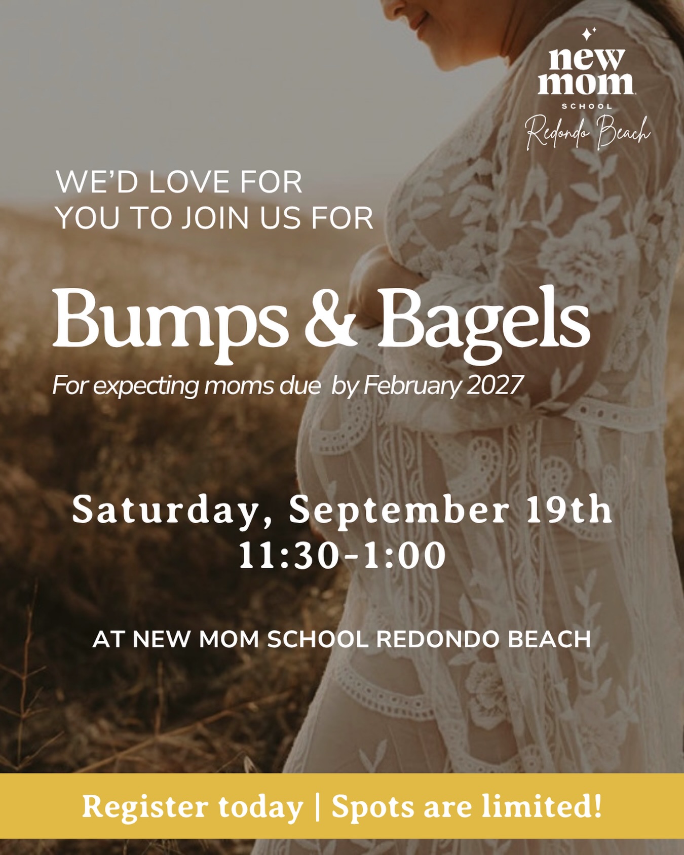 New Mom School Facebook ad: Bumps & Bagels