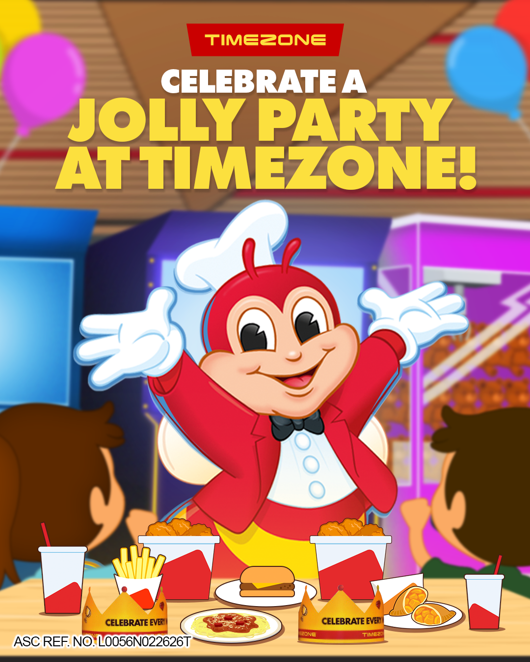 Timezone Philippines Facebook ad: Ready for a JOLLY party at Timezone?