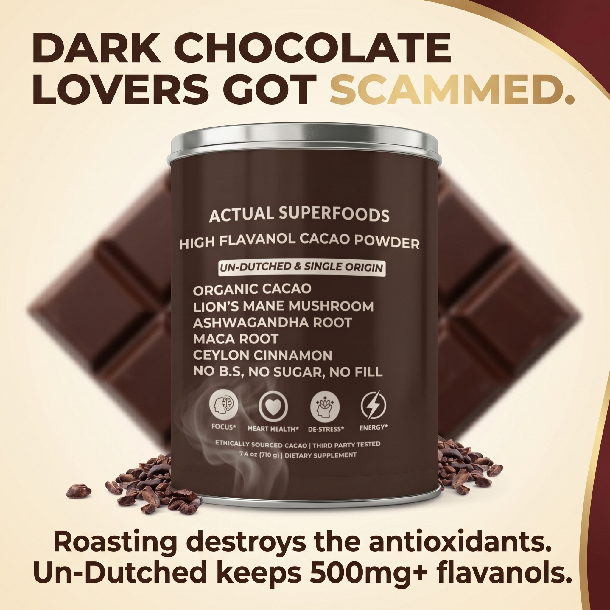 Actual Superfood Facebook ad