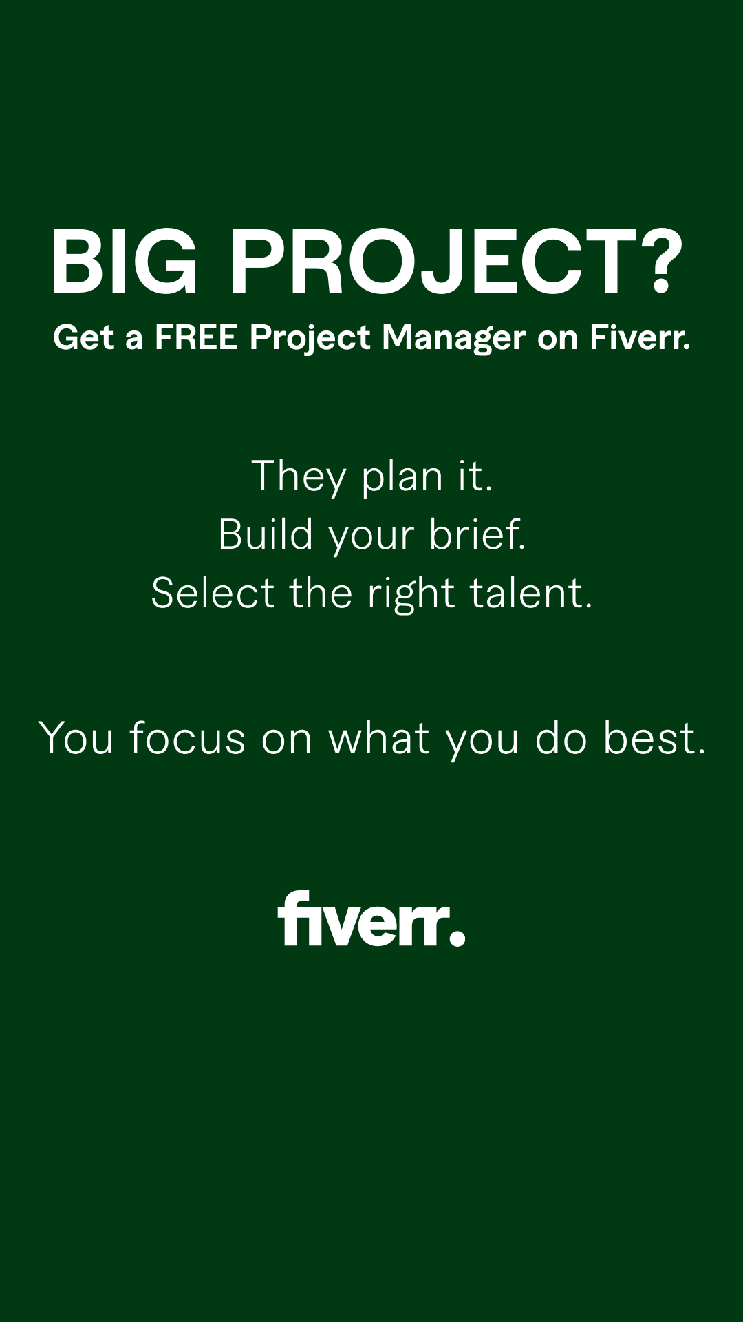 Fiverr Facebook ad