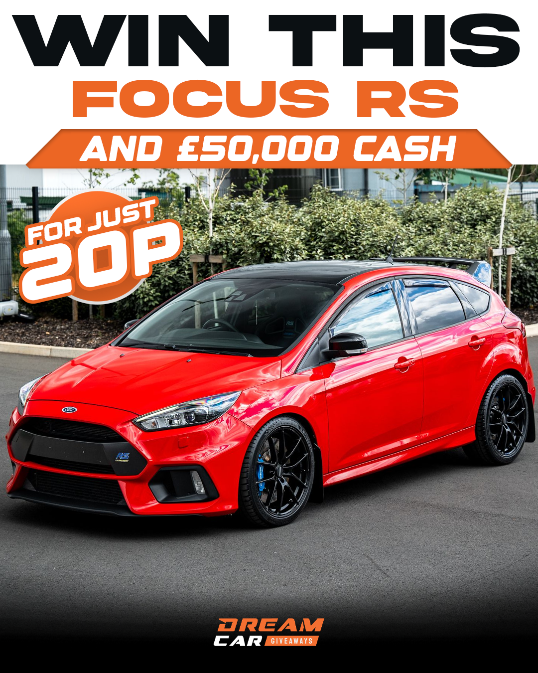 Dream Car Giveaways Facebook ad