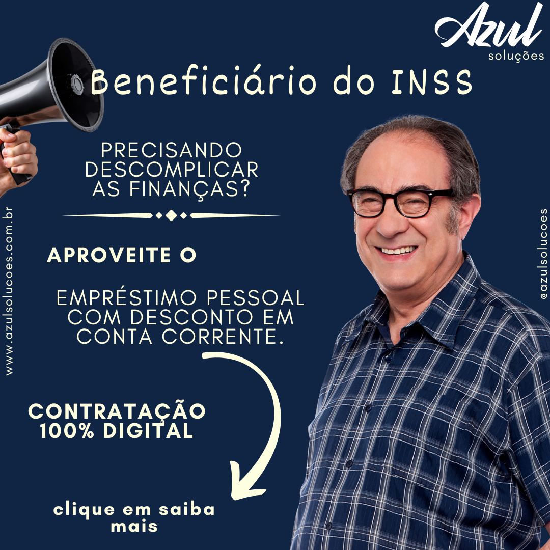 Azul Soluções Financeiras Facebook ad: Beneficiário do INSS?