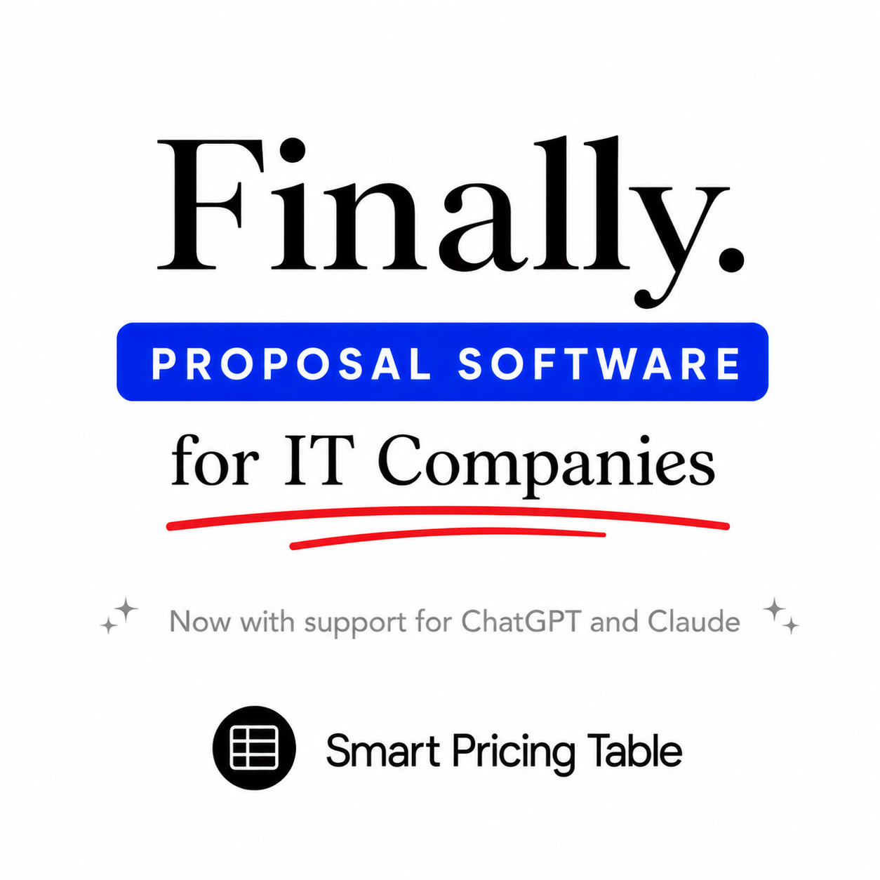 Smart Pricing Table Facebook ad