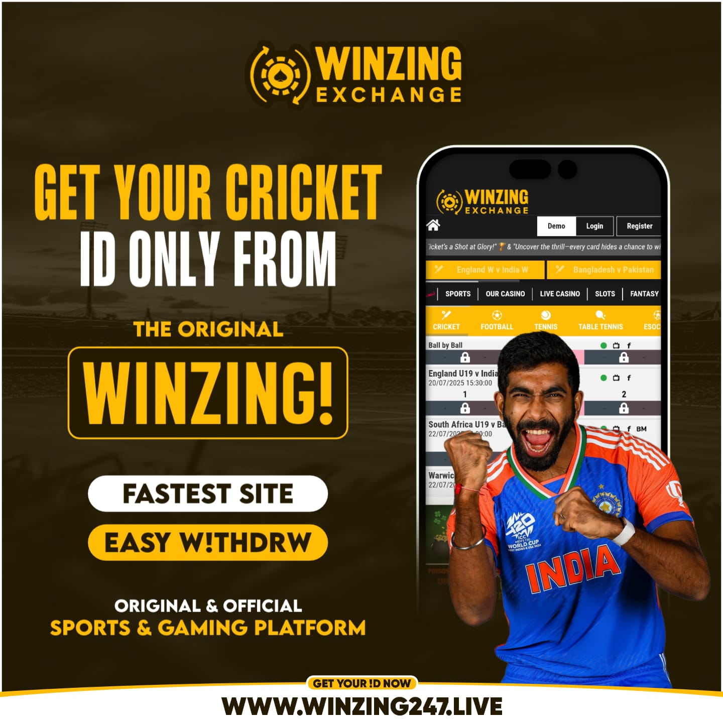 Winzing247.com Facebook ad: Chat with us