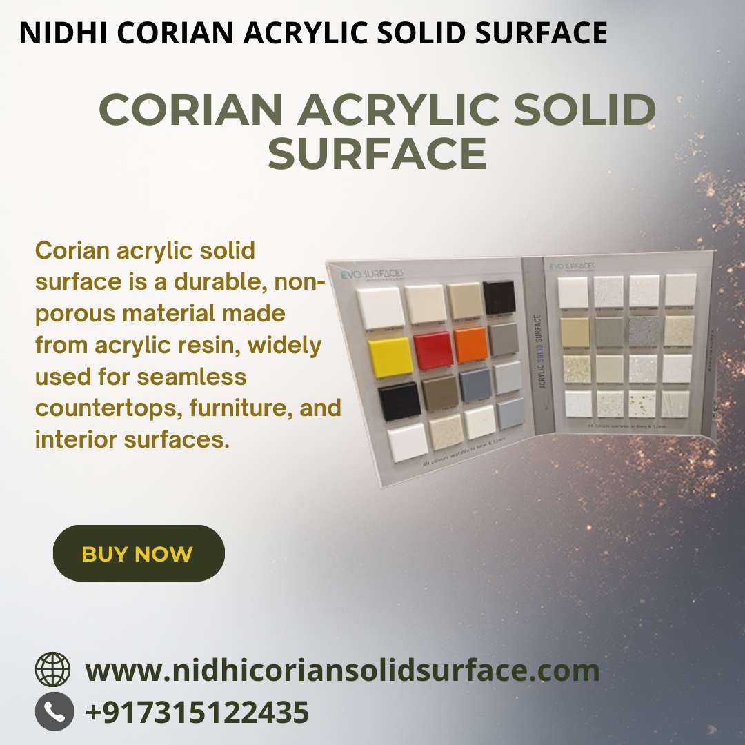 Nidhi Corian Acrylic Solid Surface Facebook ad: Upgrade your interiors with premium MDF Cutting Services…