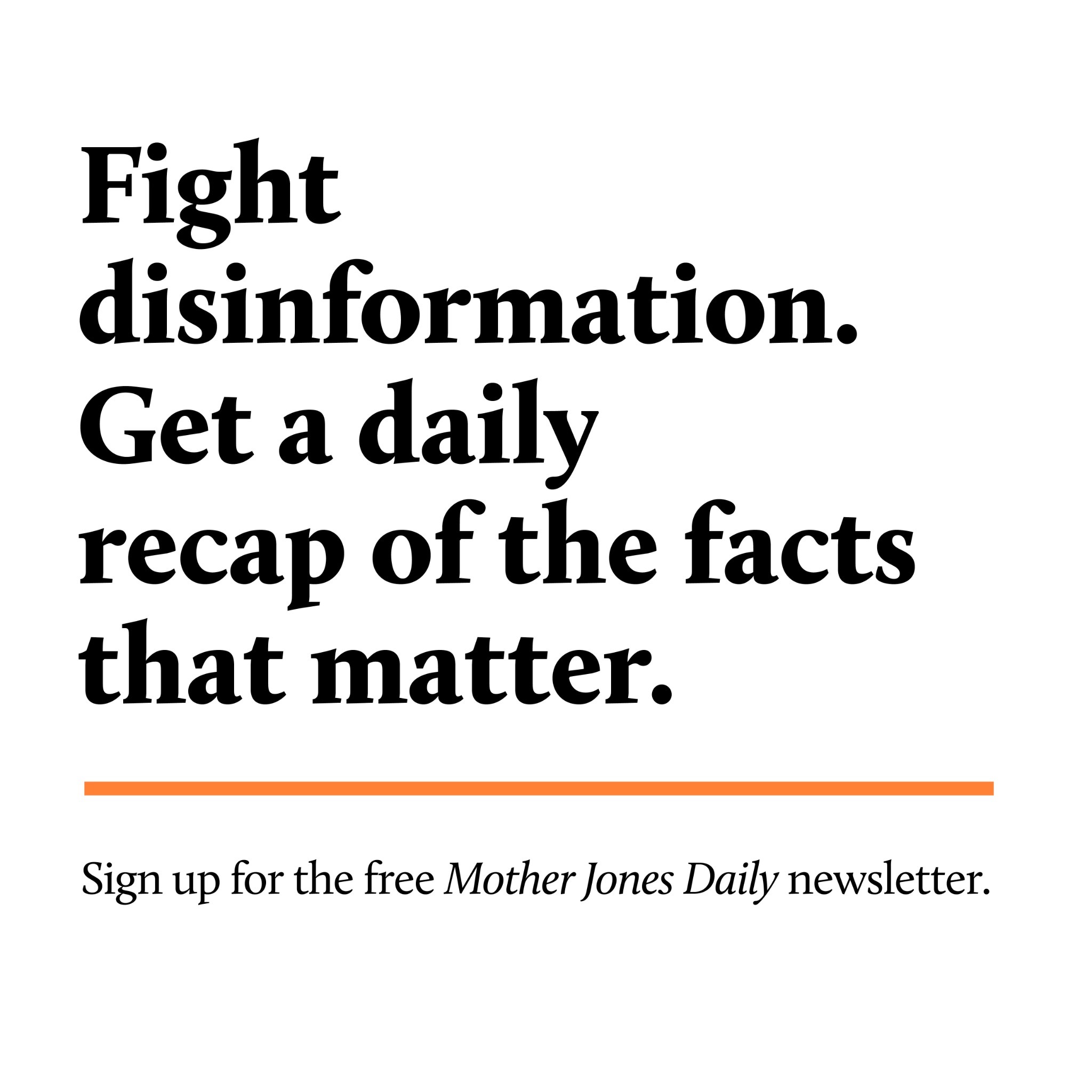 Mother Jones Facebook ad