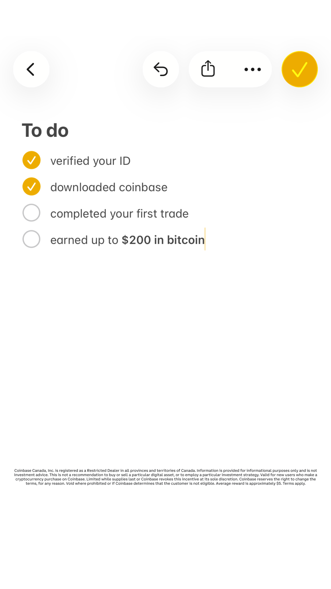 Coinbase Facebook ad