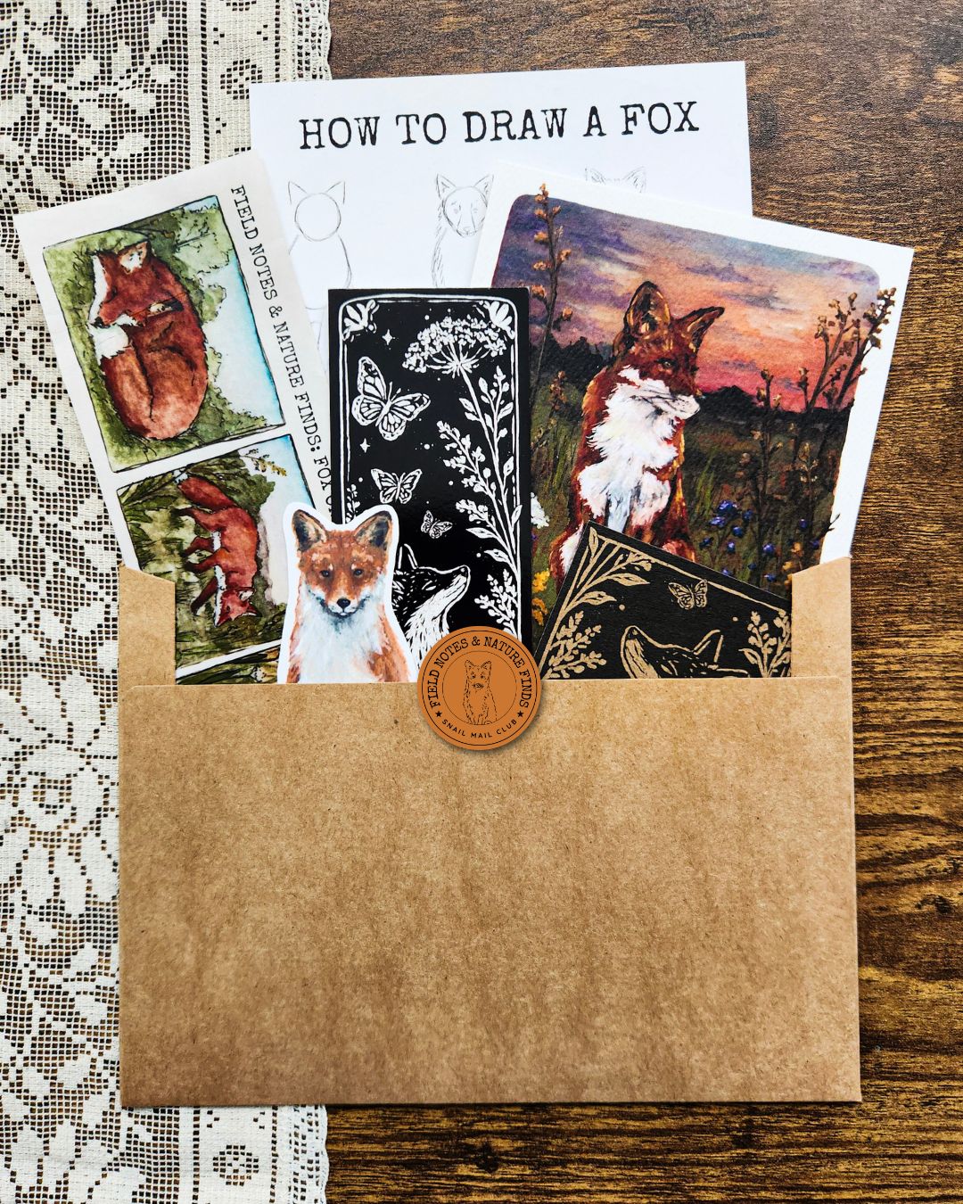 Stephanie Hathaway Designs Facebook ad: A Monthly Nature-Inspired Snail Mail Club