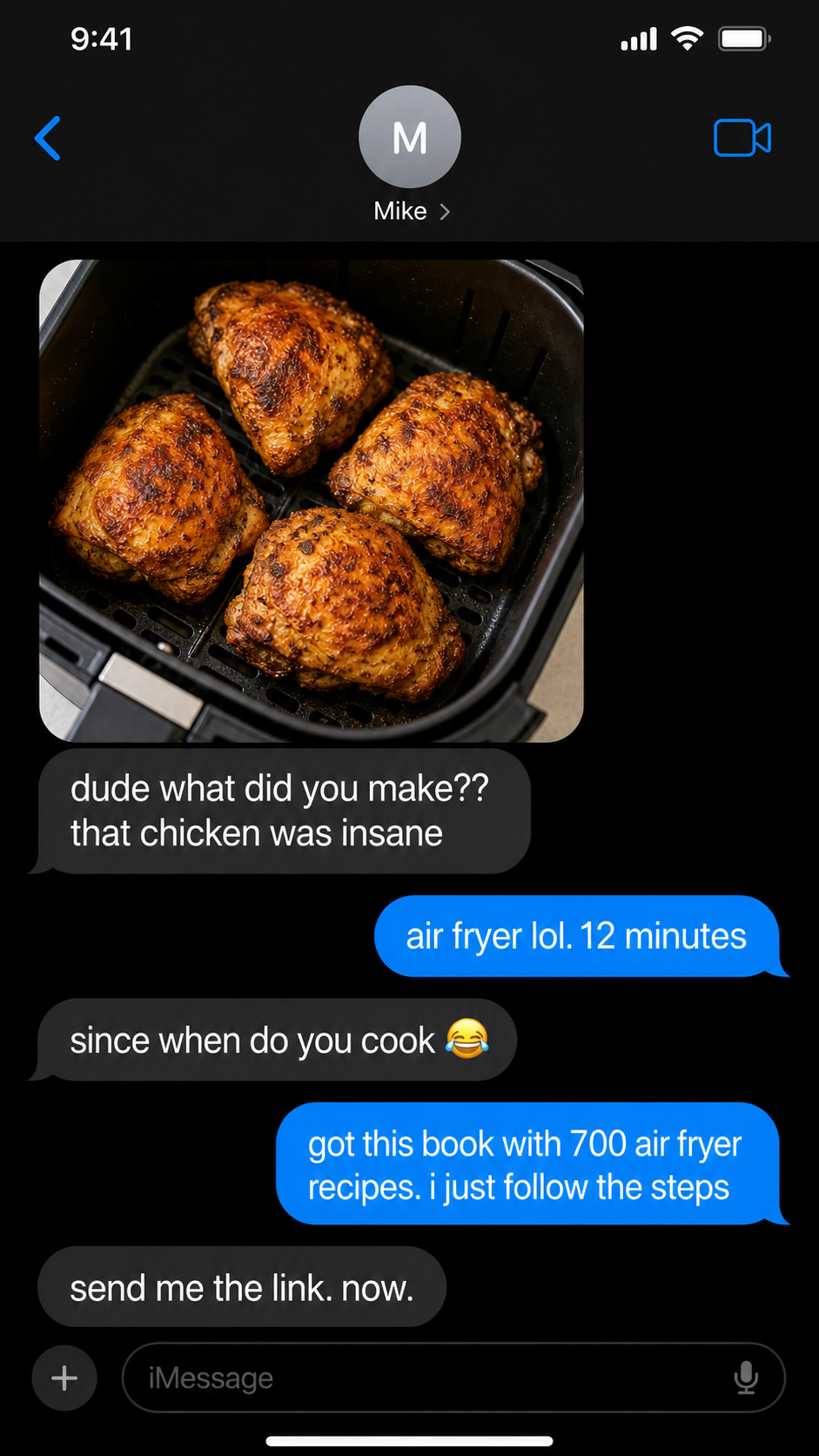 Modern Home Notes US Facebook ad: Finally use your air fryer properly