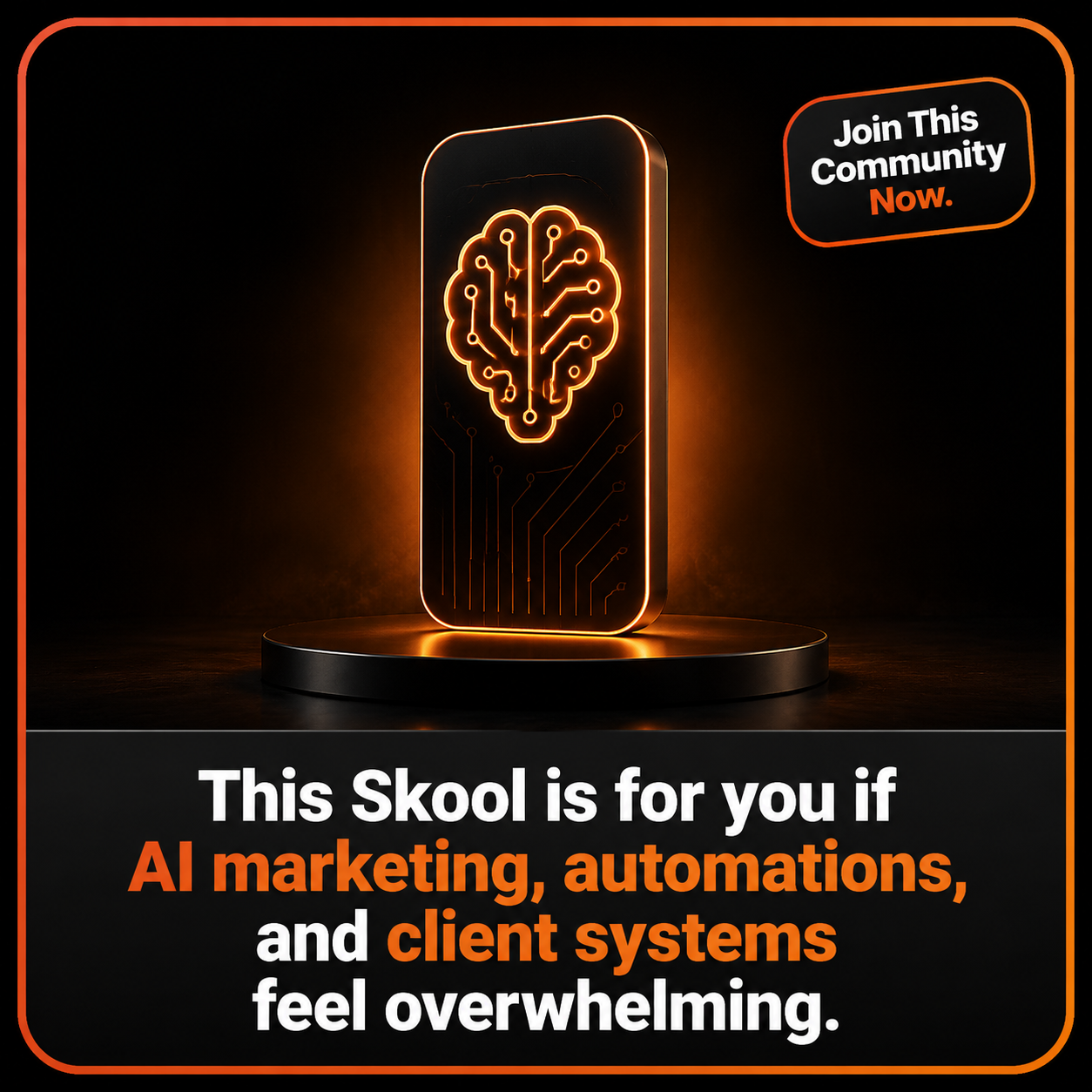 Skool Facebook ad