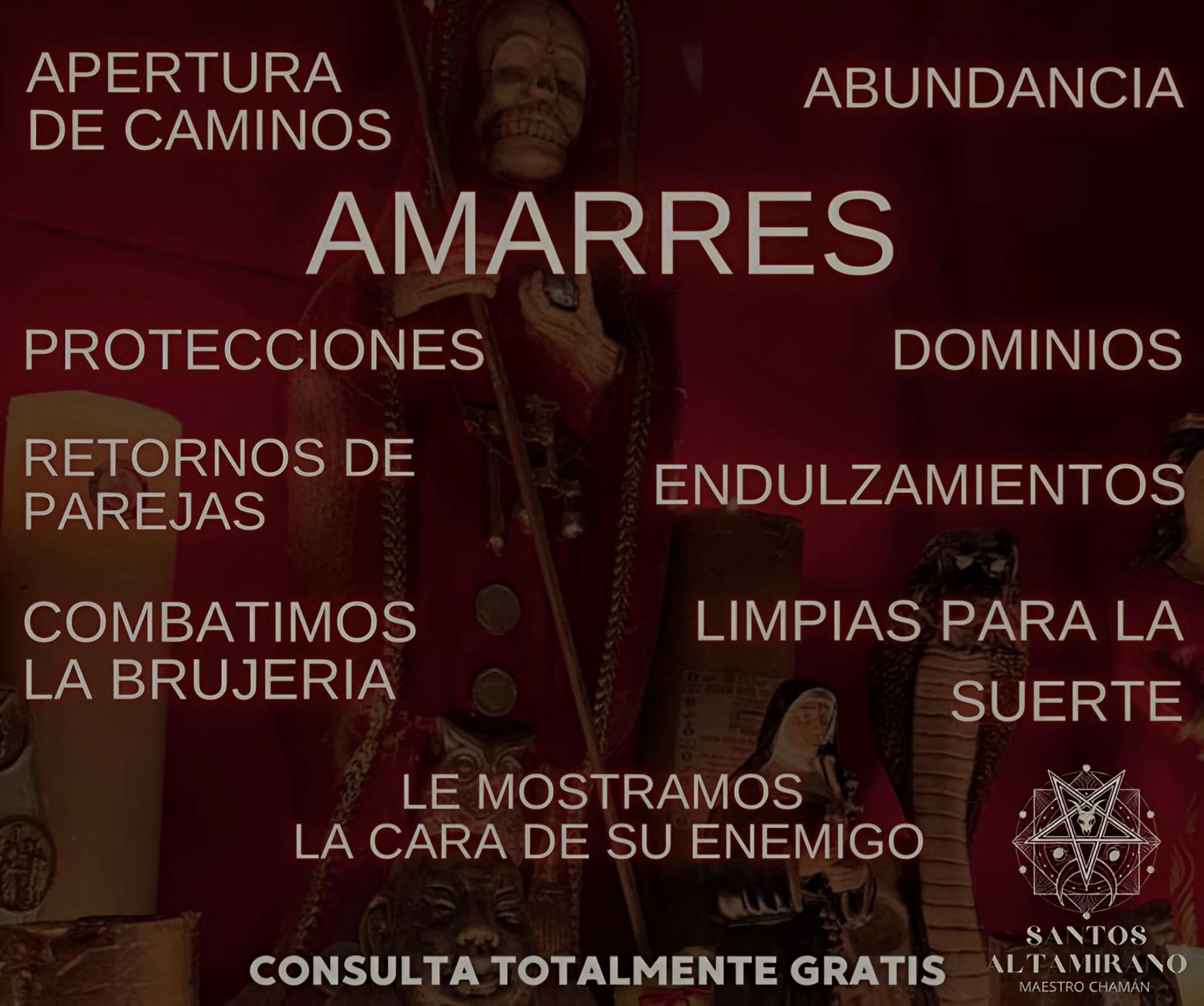 Maestro Chamán Santos Altamirano Facebook ad: No dejes que tu felicidad se vaya por…
