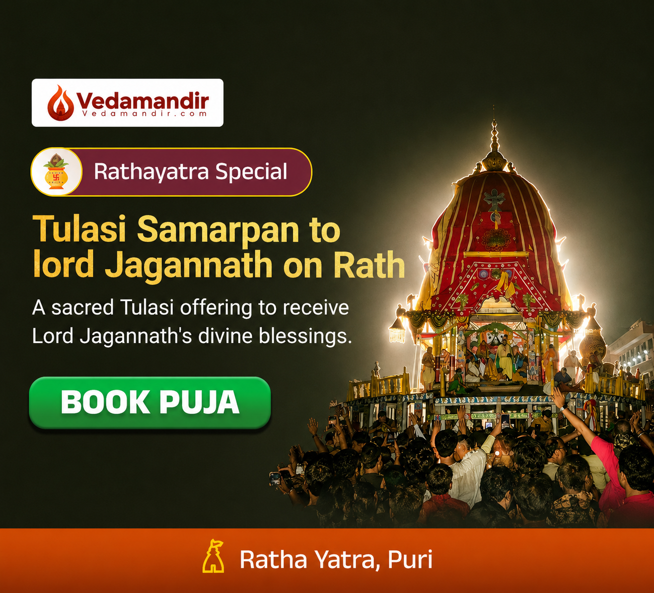 Vedamandir Facebook ad from Jul 7, 2026