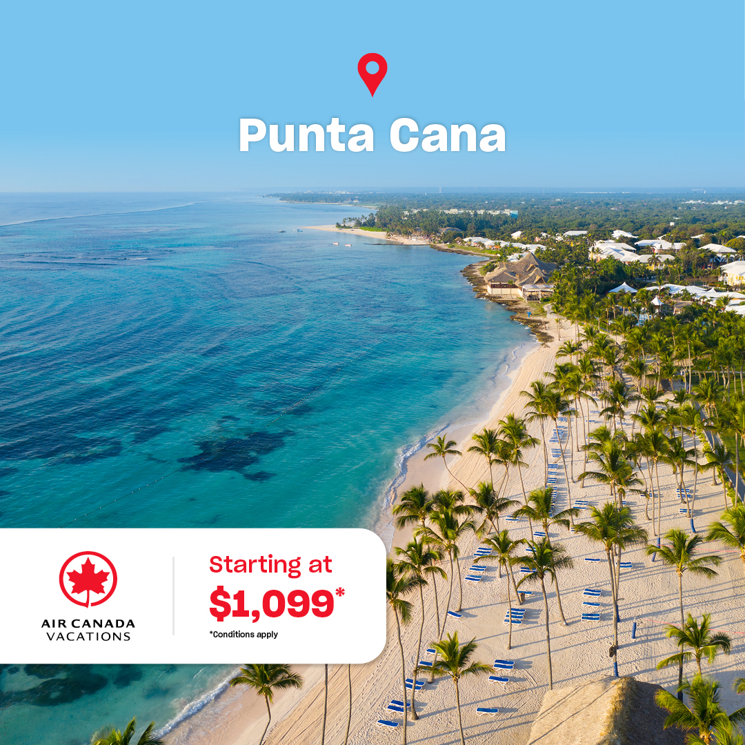 Air Canada Vacations Facebook ad
