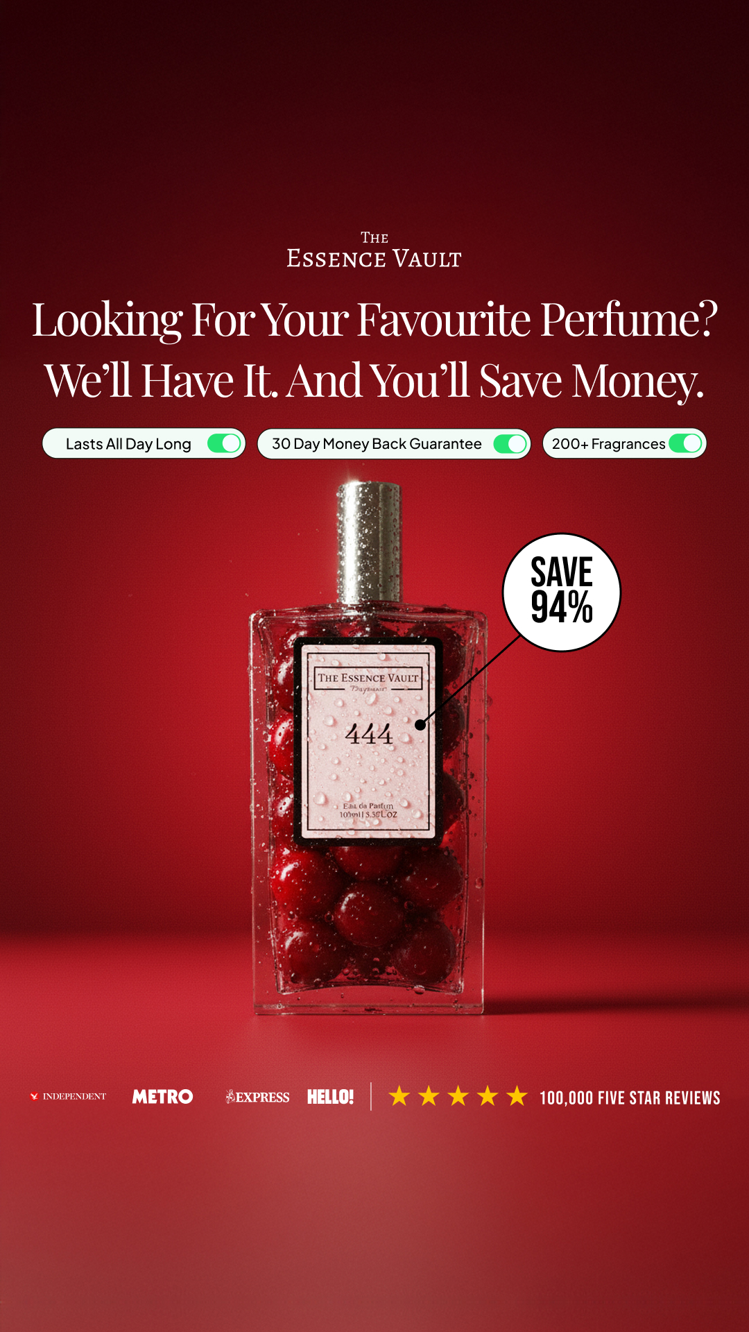 The Essence Vault Facebook ad