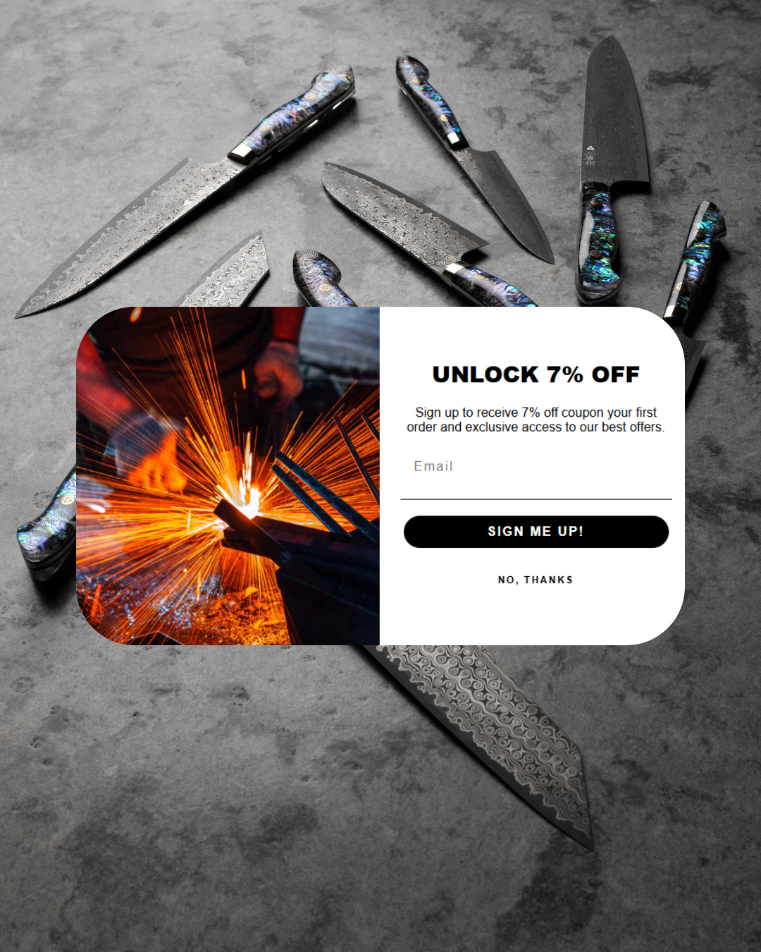 Knives and Stones Facebook ad