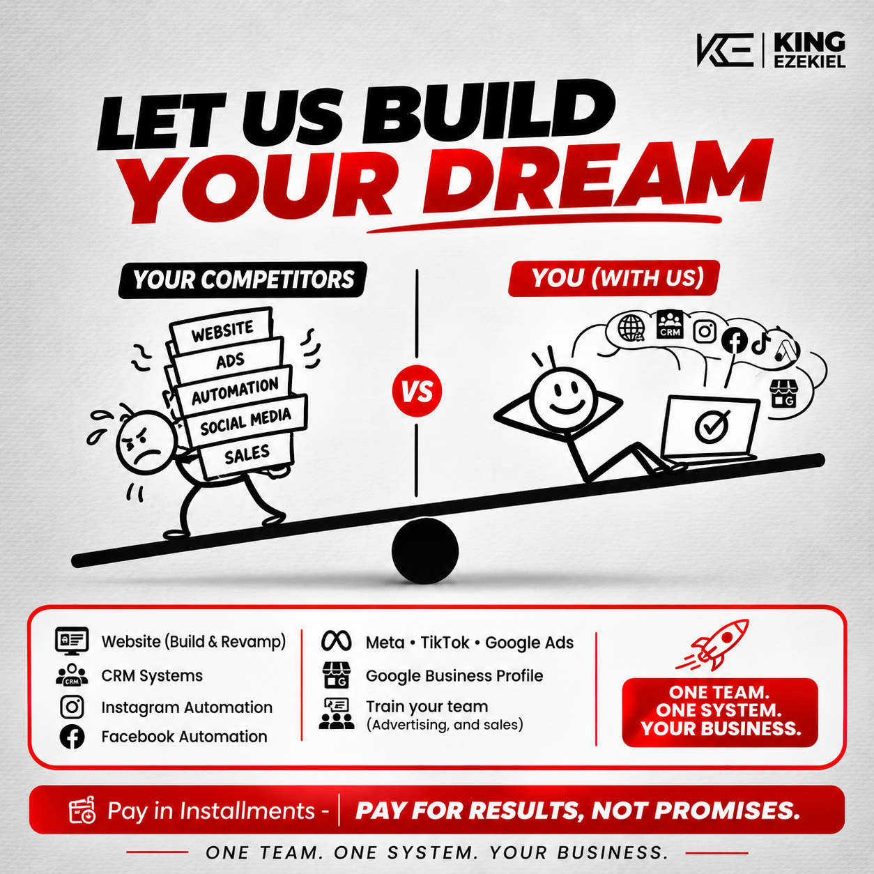 Itskingezekiel Facebook ad: COMMENT BUILD to learn more