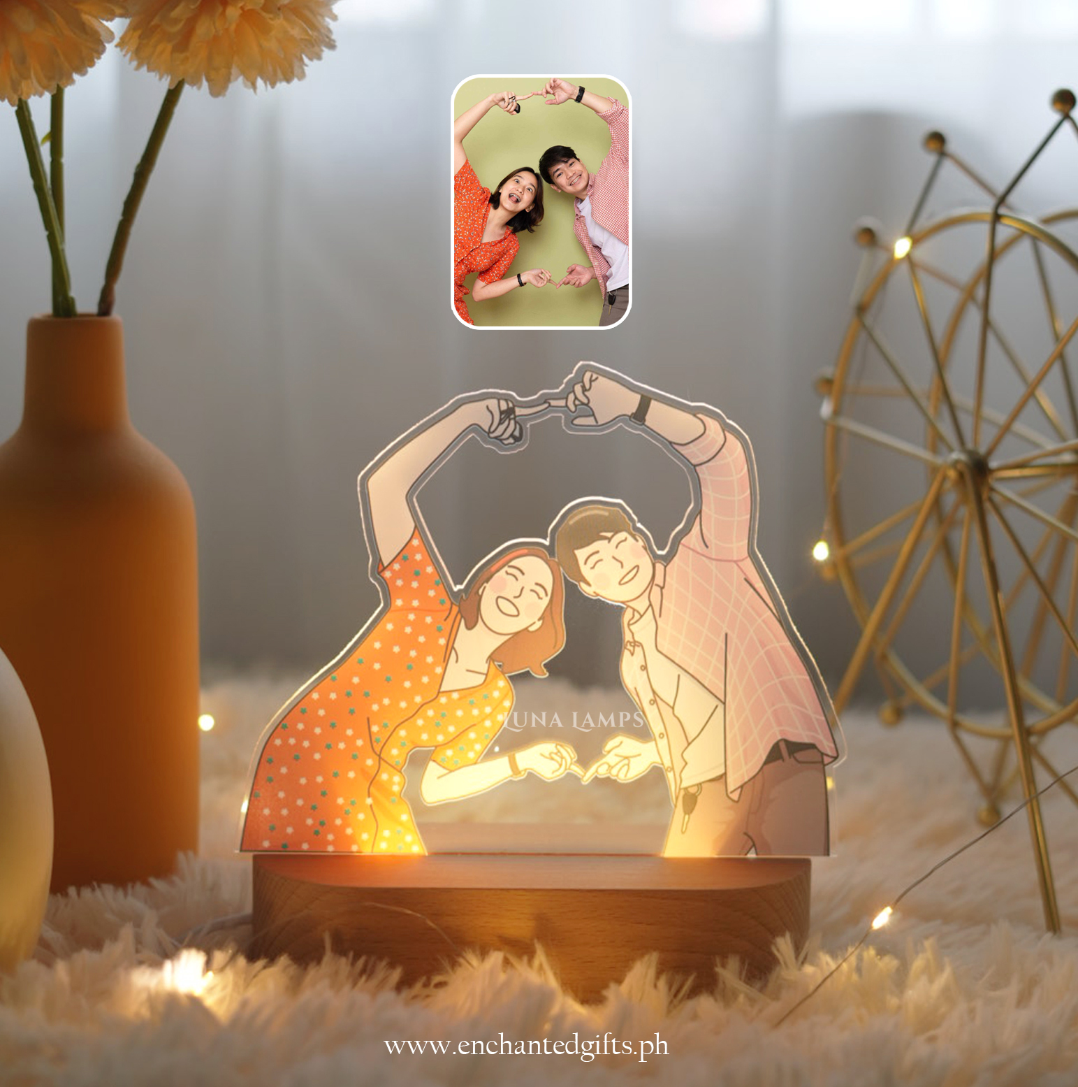 Luna Lamps Facebook ad: Annyeong! KOREAN STYLE Lamps