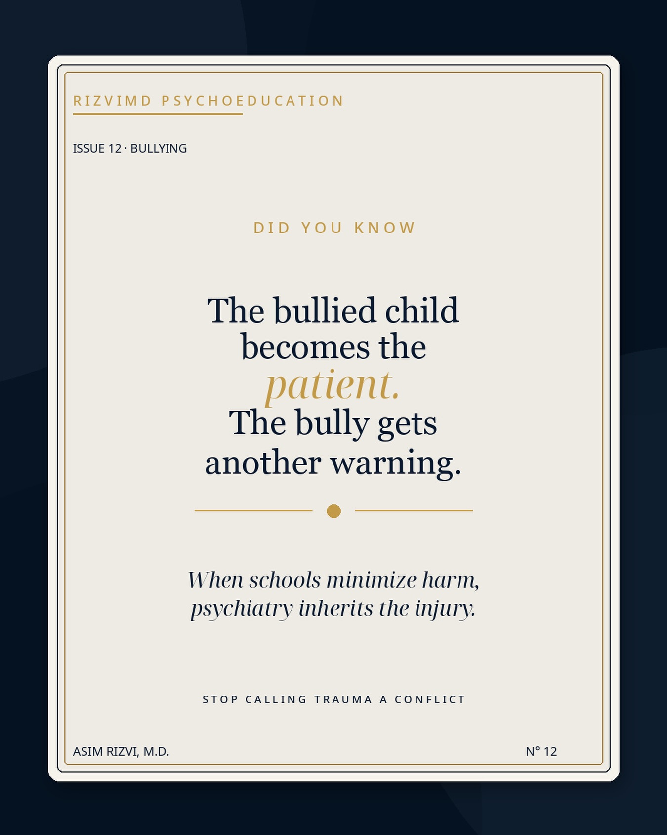 rizvimdpsychoeducation Facebook ad: Did you know?